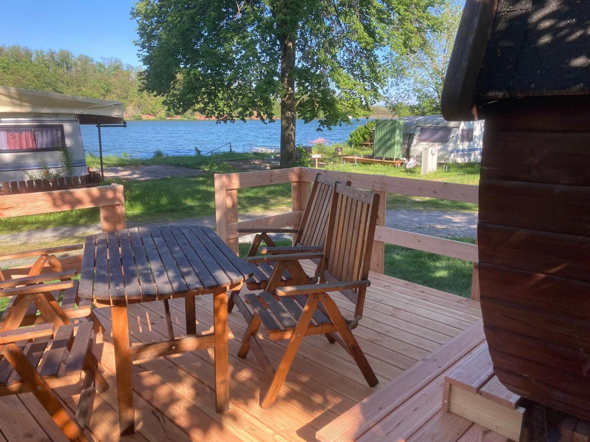 Campingplatz Koberbachtalsperre - Campingfass Mieten Langenbernsdorf Exterior foto