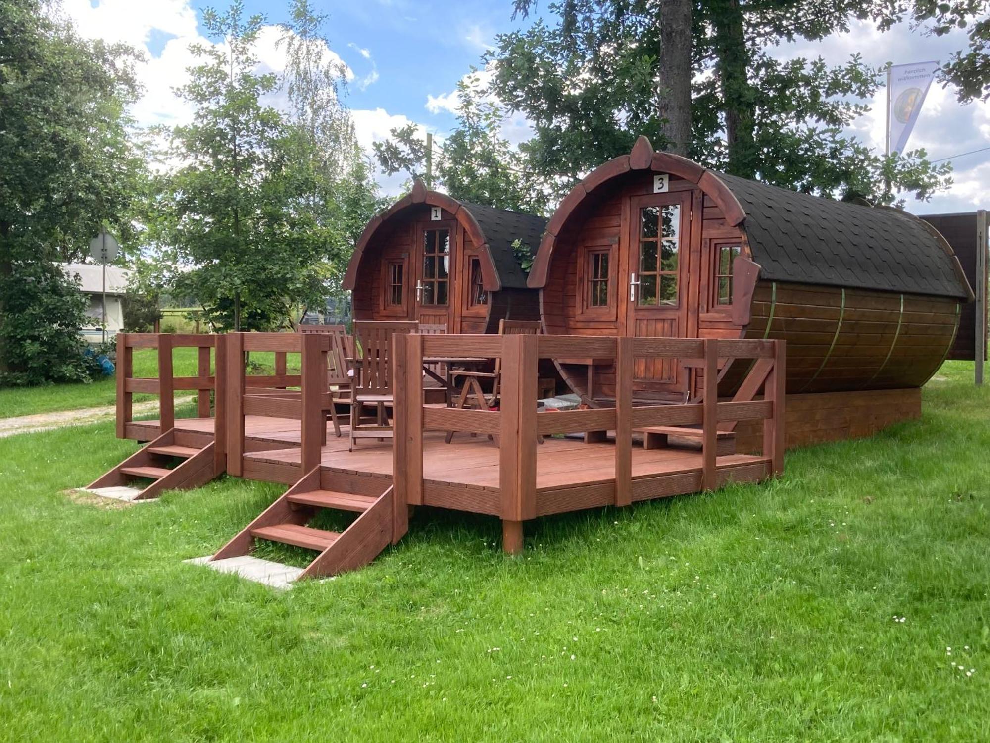 Campingplatz Koberbachtalsperre - Campingfass Mieten Langenbernsdorf Exterior foto