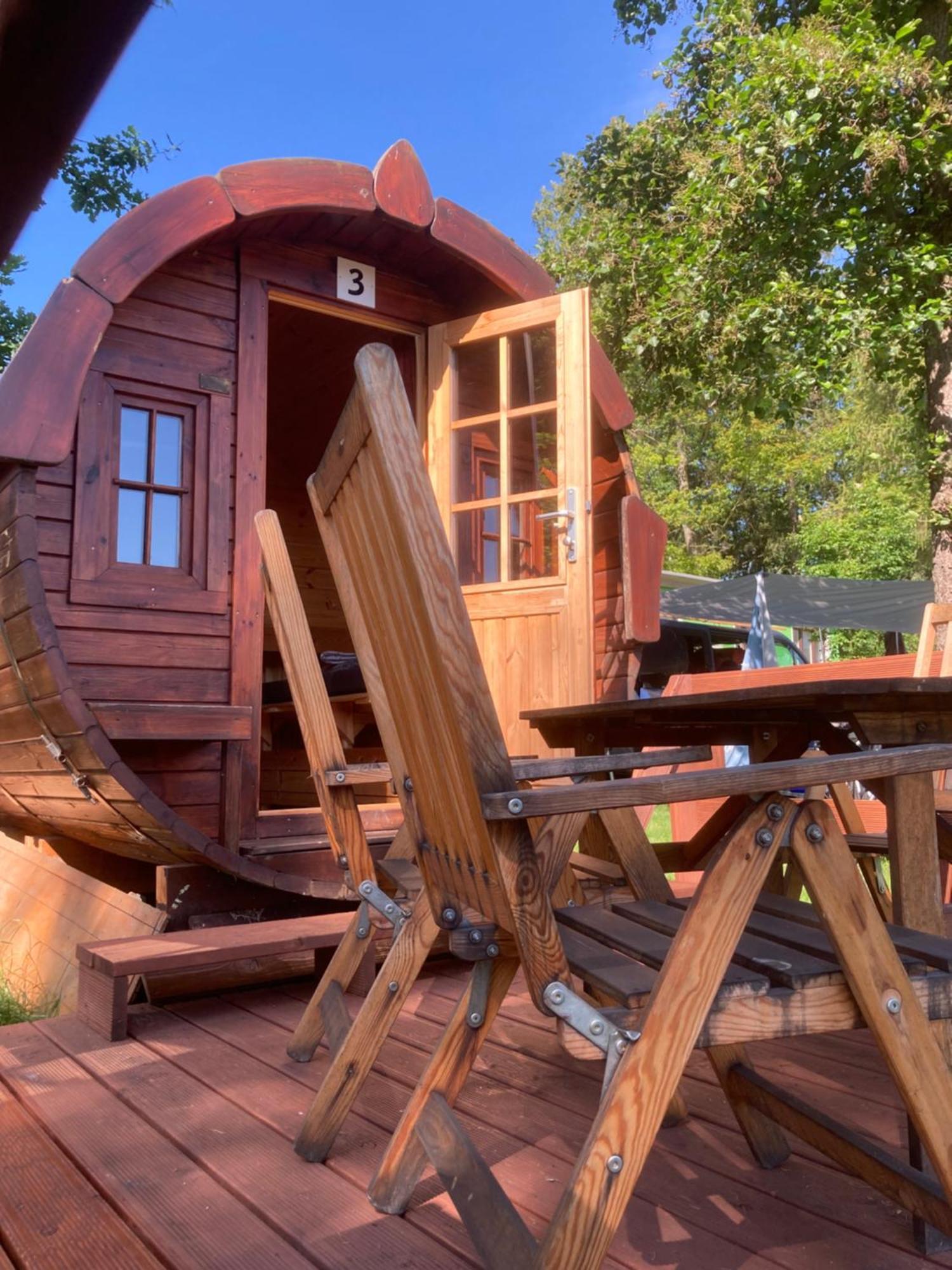 Campingplatz Koberbachtalsperre - Campingfass Mieten Langenbernsdorf Exterior foto