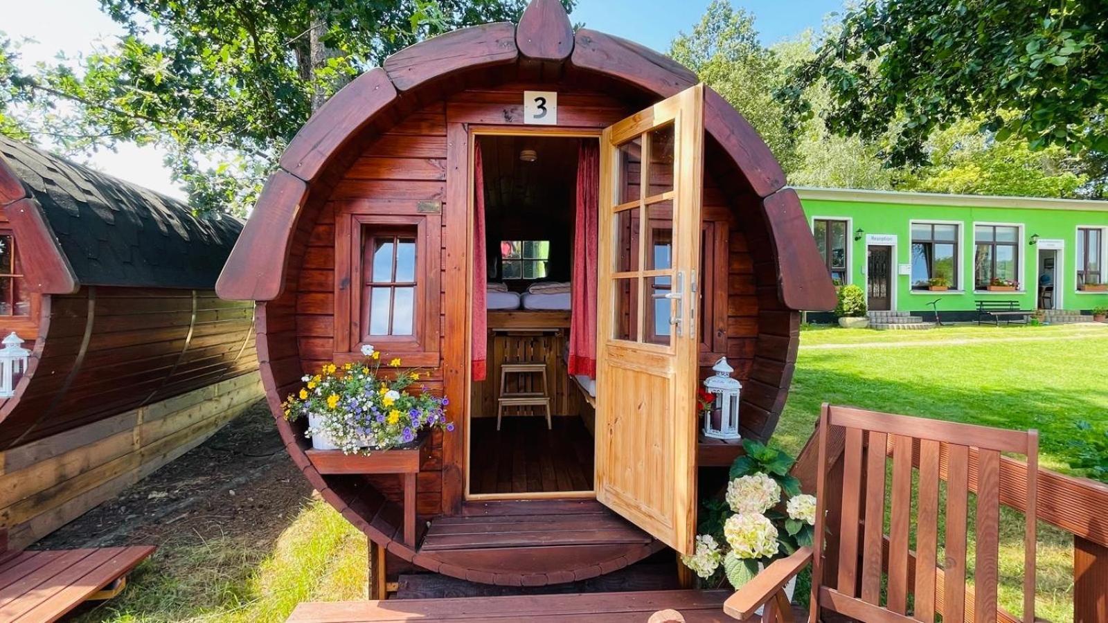 Campingplatz Koberbachtalsperre - Campingfass Mieten Langenbernsdorf Exterior foto